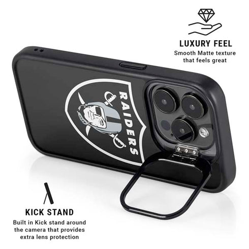 NFL Las Vegas Raiders Large Logo iPhone 14 Pro Kickstand Case